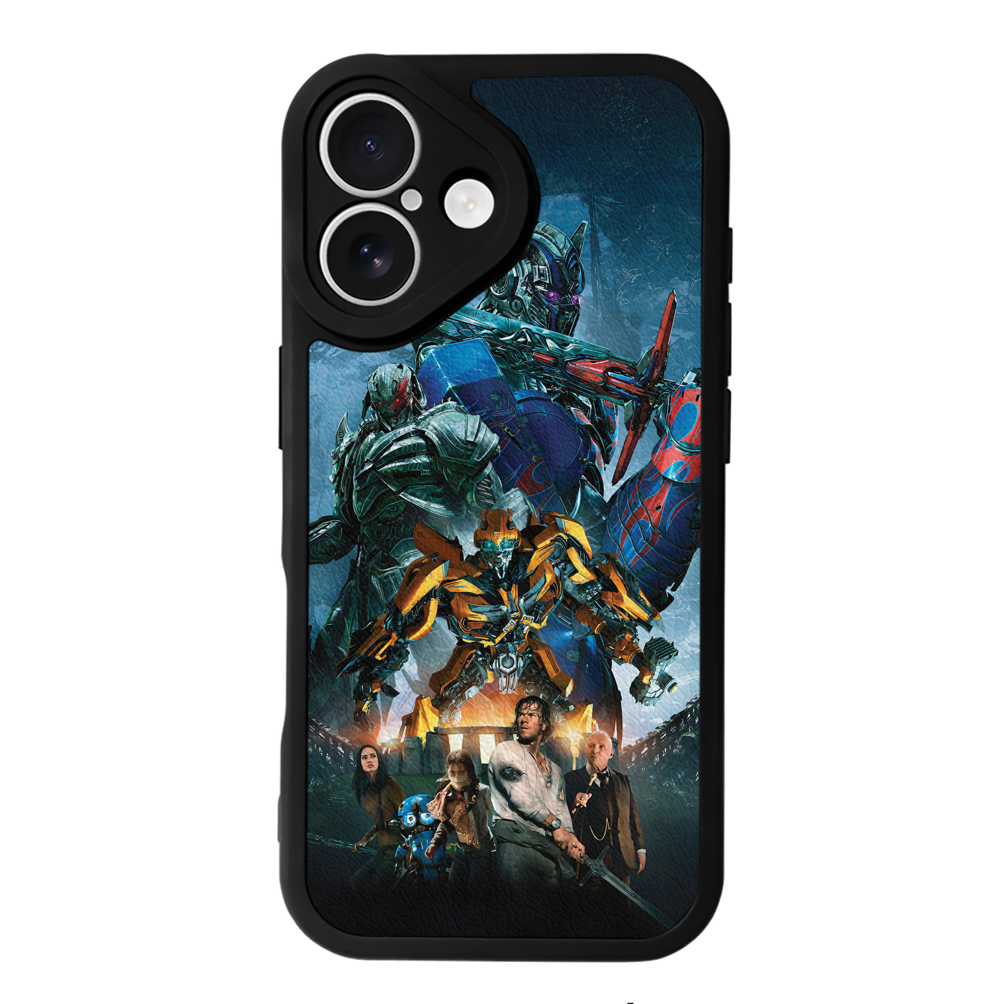 （画像用） Transformers トランスフォーマー 【iPhone 16シリーズ対応】シリコンスマホケース（レザー調） 材質：シリコン